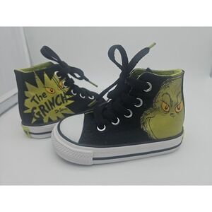 Converse All Star The Grinch RARE Hightop Shoes Size Todler Size 5